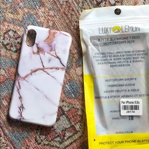 Luxy Lemon iPhone X/XS gold Marble Phone Case